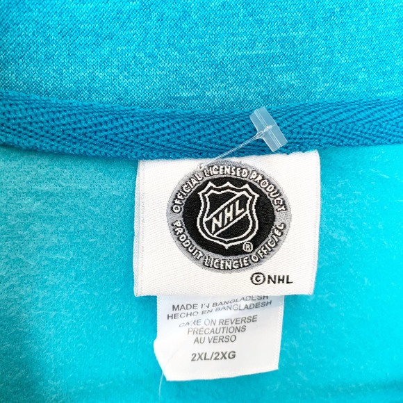 San Jose Sharks Blue Full Zip Jacket 2XL NWT - Picture 6 of 7